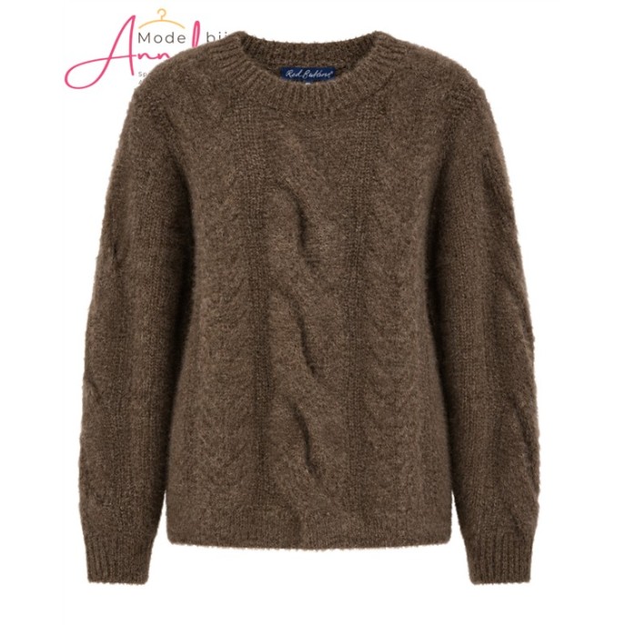 Red Button Pullover Sweet Fluffy Cable SRB5070 Espresso Red Button Pullover Sweet Fluffy Cable SRB5070 Espresso